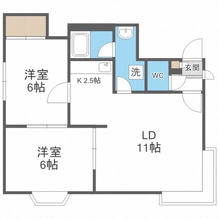 新川駅 徒歩22分 3階の物件間取画像